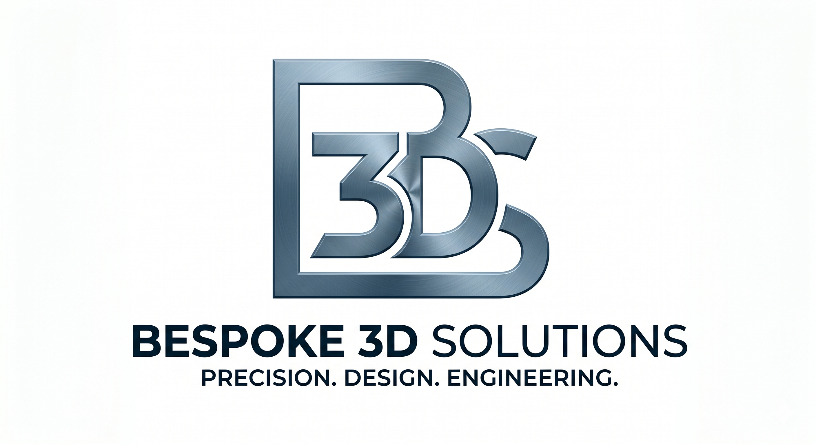 Logo of Bespoke 3D Solutions with a stylized 'B3D' design on a white background.