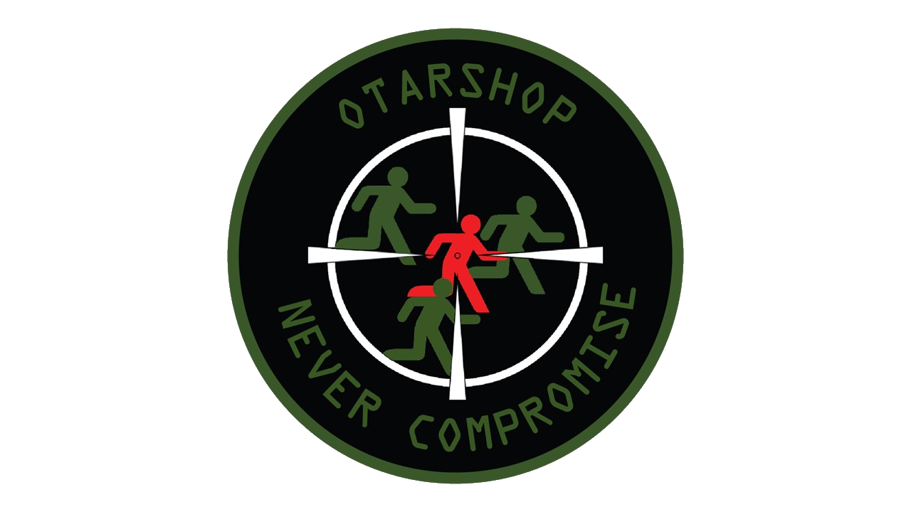 OTARSHOP LOGO with tagline - Never Compromise